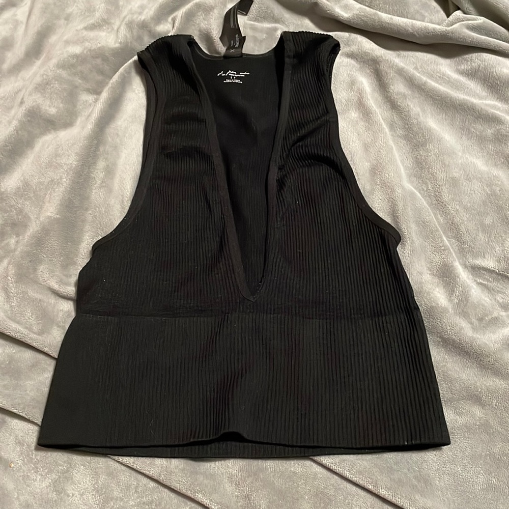 UO Plunge Ribbed Bralette
